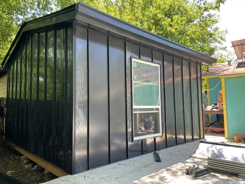 Black standing seam metal wall panels for Metal Roof Installation in Glenn Dale